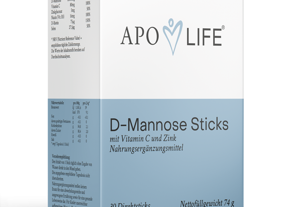 D-Mannose Sticks mit Vitamin C und Zink